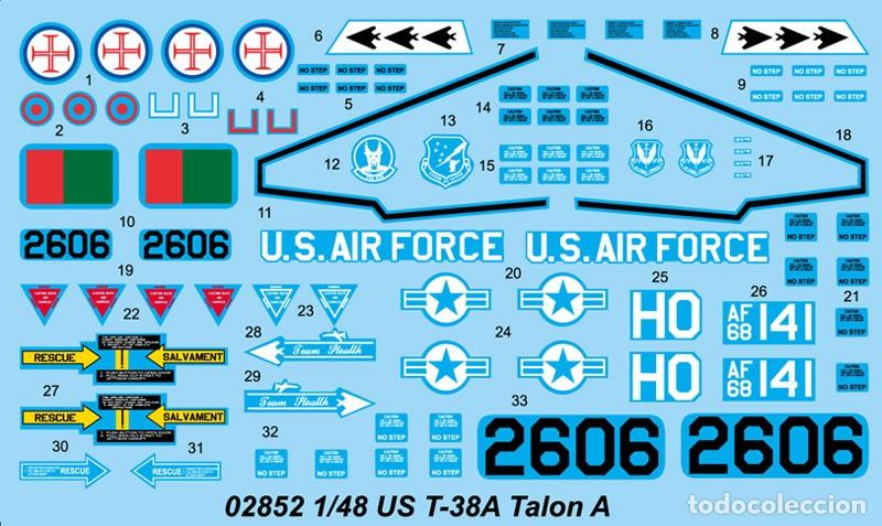 Maquetas: TRUMPETER - T-38A Talon 1/48 02852 - Foto 6