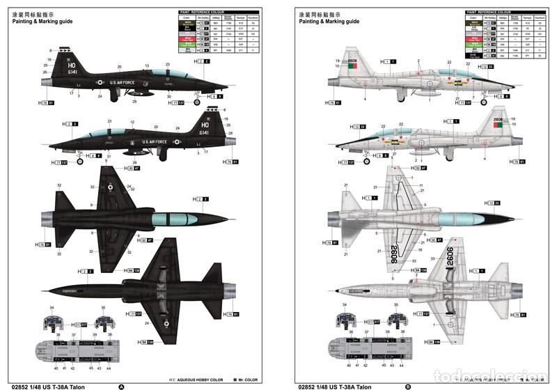 Maquetas: TRUMPETER - T-38A Talon 1/48 02852 - Foto 7