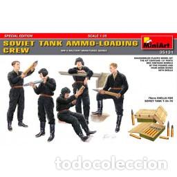 Maquetas: Maqueta Miniart Figuras Soviet Tank Ammo-Loading SE 1/35 - Foto 1