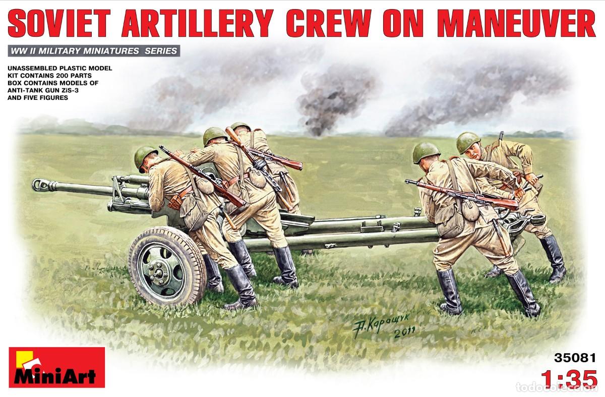 Maquetas: SOVIET ARTILLERY CREW ON MANEUVER MINIART 35O89 1/35 - Foto 1