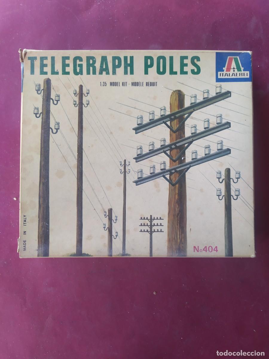 Maquetas: POSTES EL&Eacute;CTRICOS. ITALERI ESCALA 1/35 - Foto 1