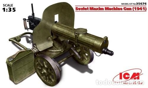 Maquetas: Soviet Maxim Machine Gun (1941) ICM 35676 1/35 - Foto 1