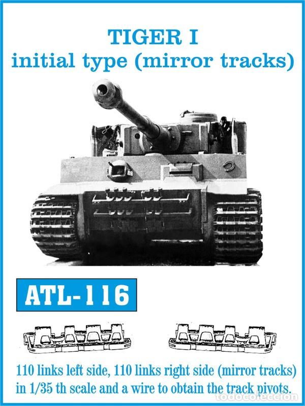 Maquetas: Tiger I initial type (mirror tracks) ATL-116 1/35 - Foto 1