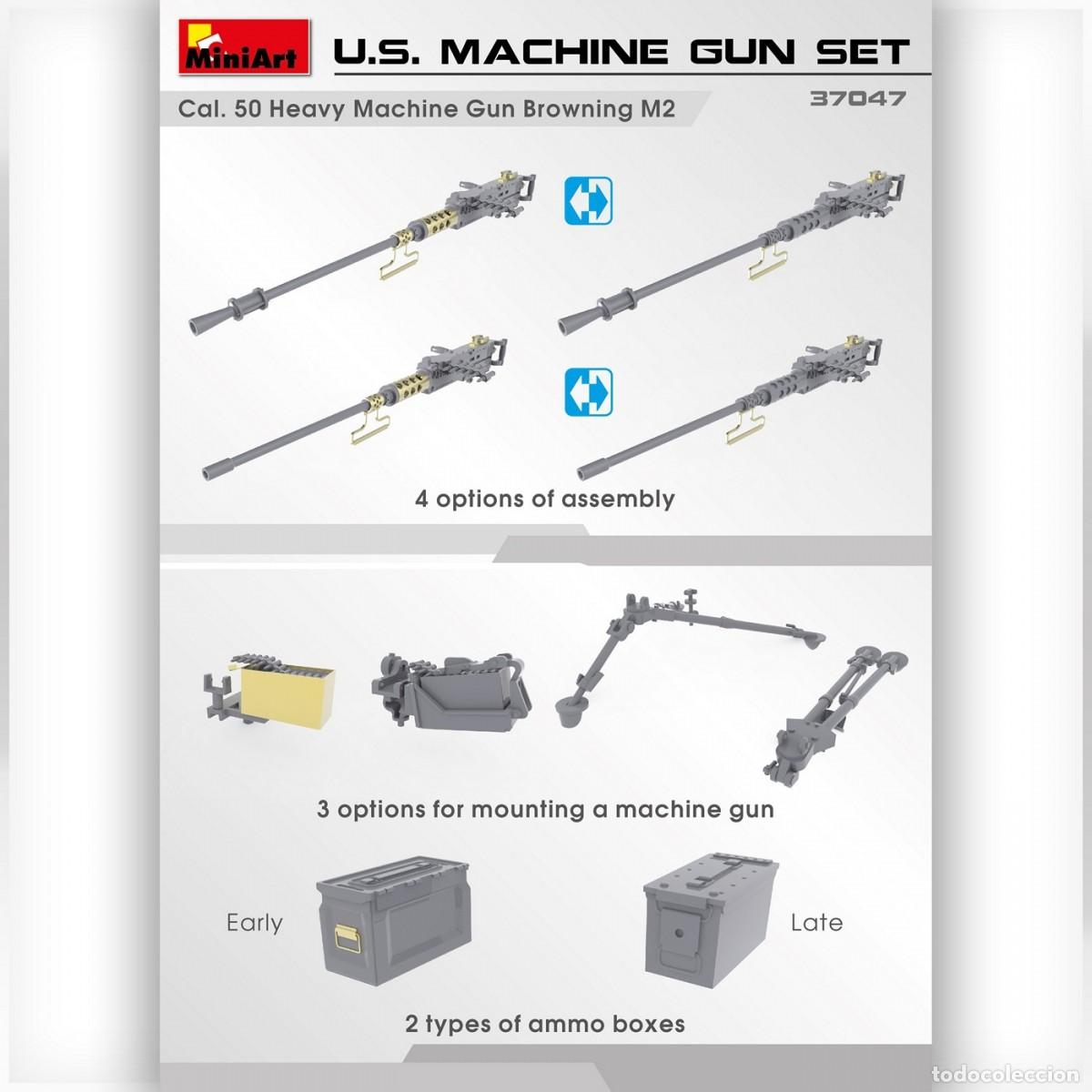 Maquetas: MINIART - U.S. Machine Gun Set 1/35 37047 - Foto 9