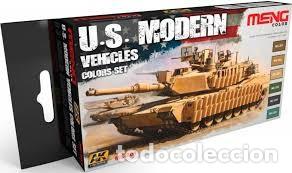 Maquetas: U.S. MODERN VEHICLES COLORS SET MENG MC801 - Foto 1