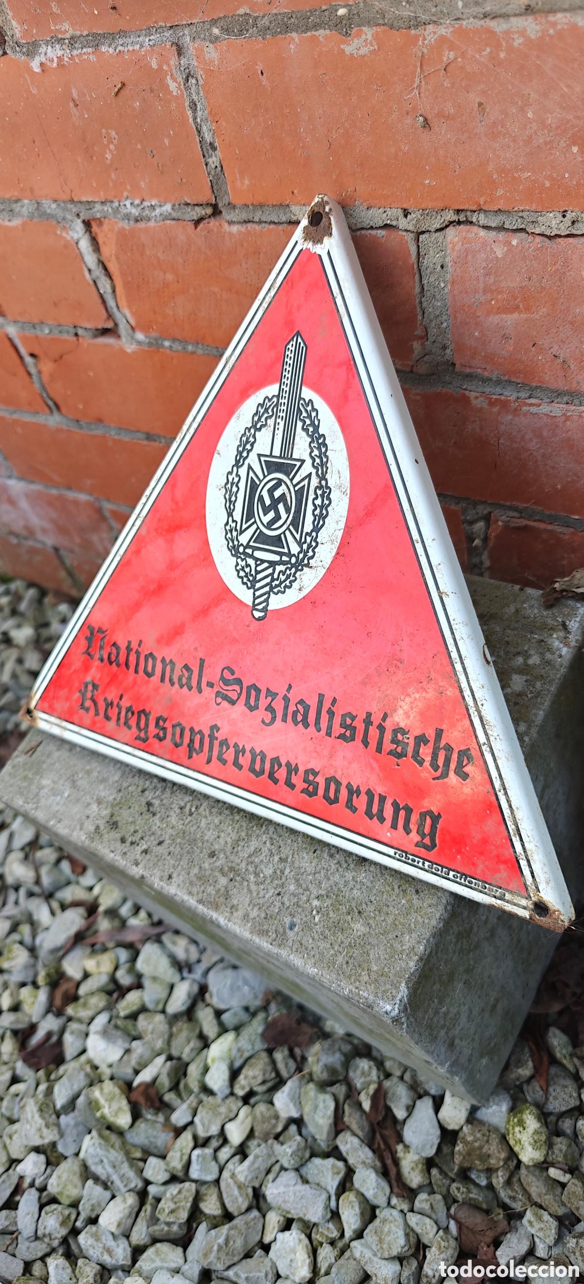 Maquetas: Enamel sign nskov ww2 german - Foto 1