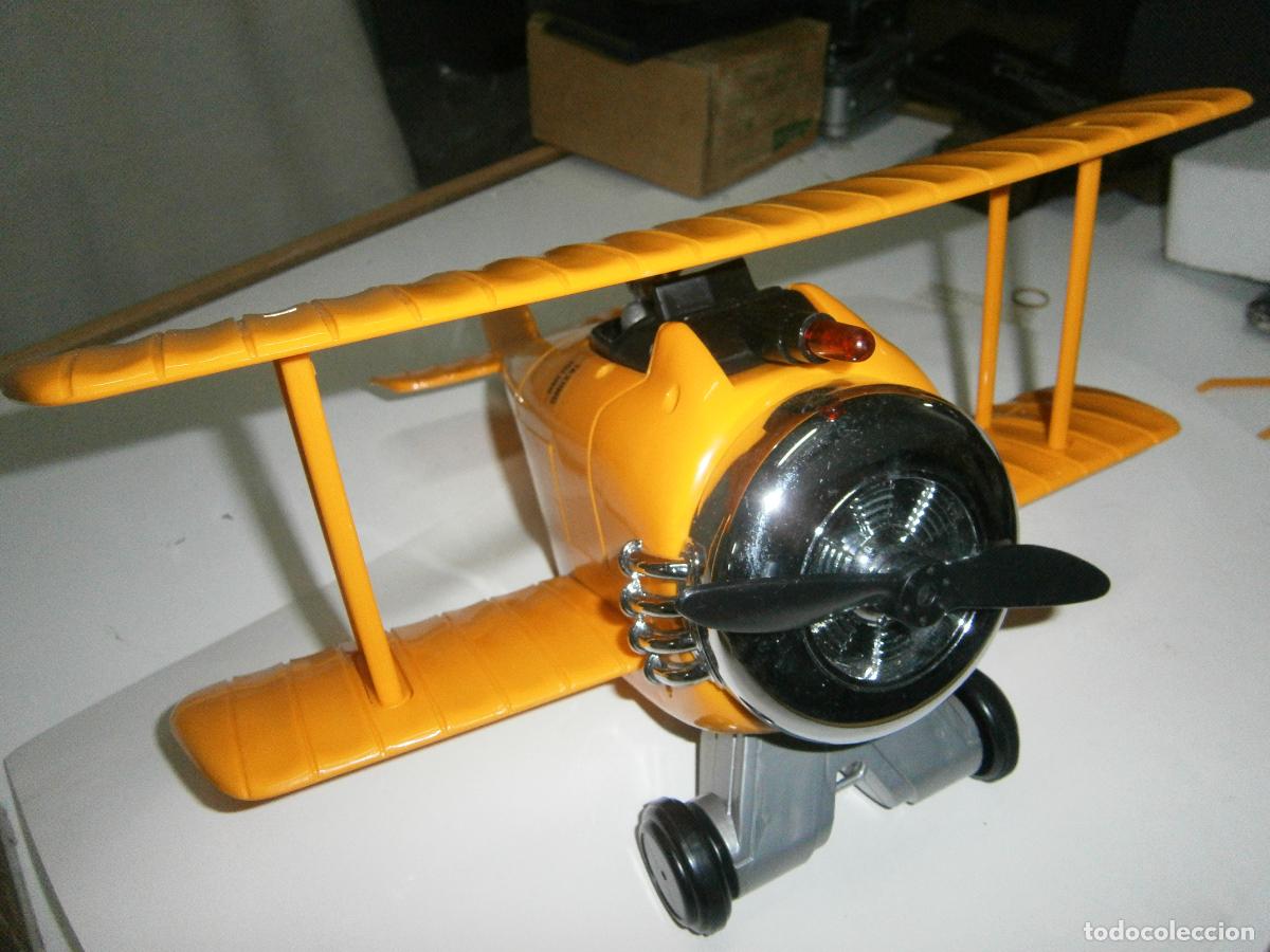 Maquetas: ANTIGUO AVION BIPLANO A PILAS - Foto 5