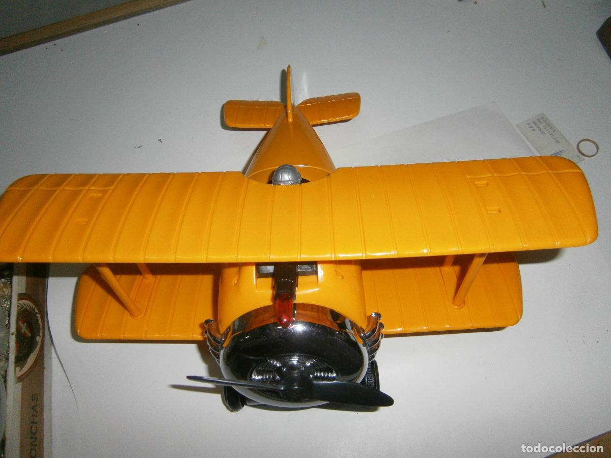 Maquetas: ANTIGUO AVION BIPLANO A PILAS - Foto 1