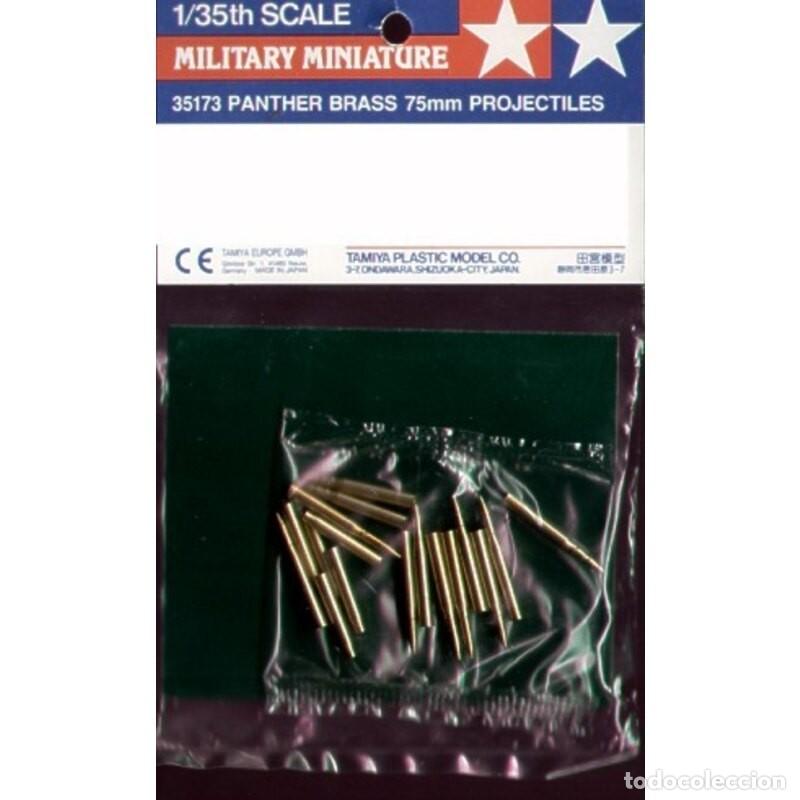 Maquetas: Tamiya - Panther Brass 75mm Projectiles 1/35 35173 - Foto 1