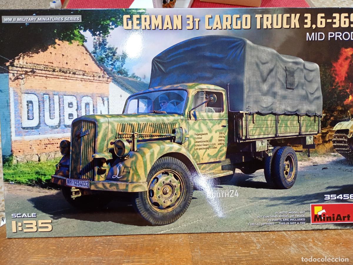 Macchiette: Maqueta Miniart Cami&oacute;n German 3t Cargo Truck 3,6-36S Mid Prod 1/35