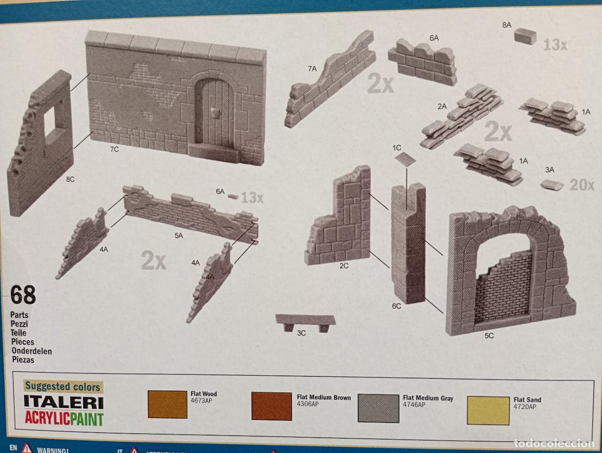 Maquetas: Maqueta Italeri ruinas edificios escala 1/72 precintada - Foto 4