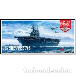 Maquetas: Maqueta Academy Barco USS CV-6 Enterprise Battle Midway 1/700 - Foto 1