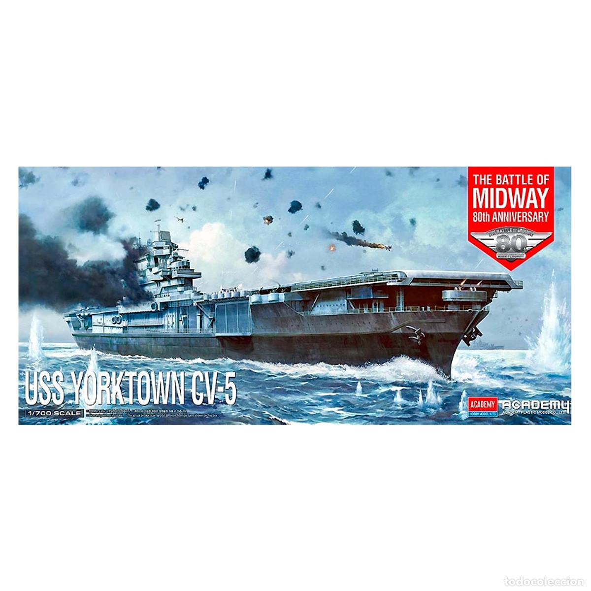 Modelle: Maqueta Academy Barco USS Yorktown CV-5 Battle of Midway 1/700