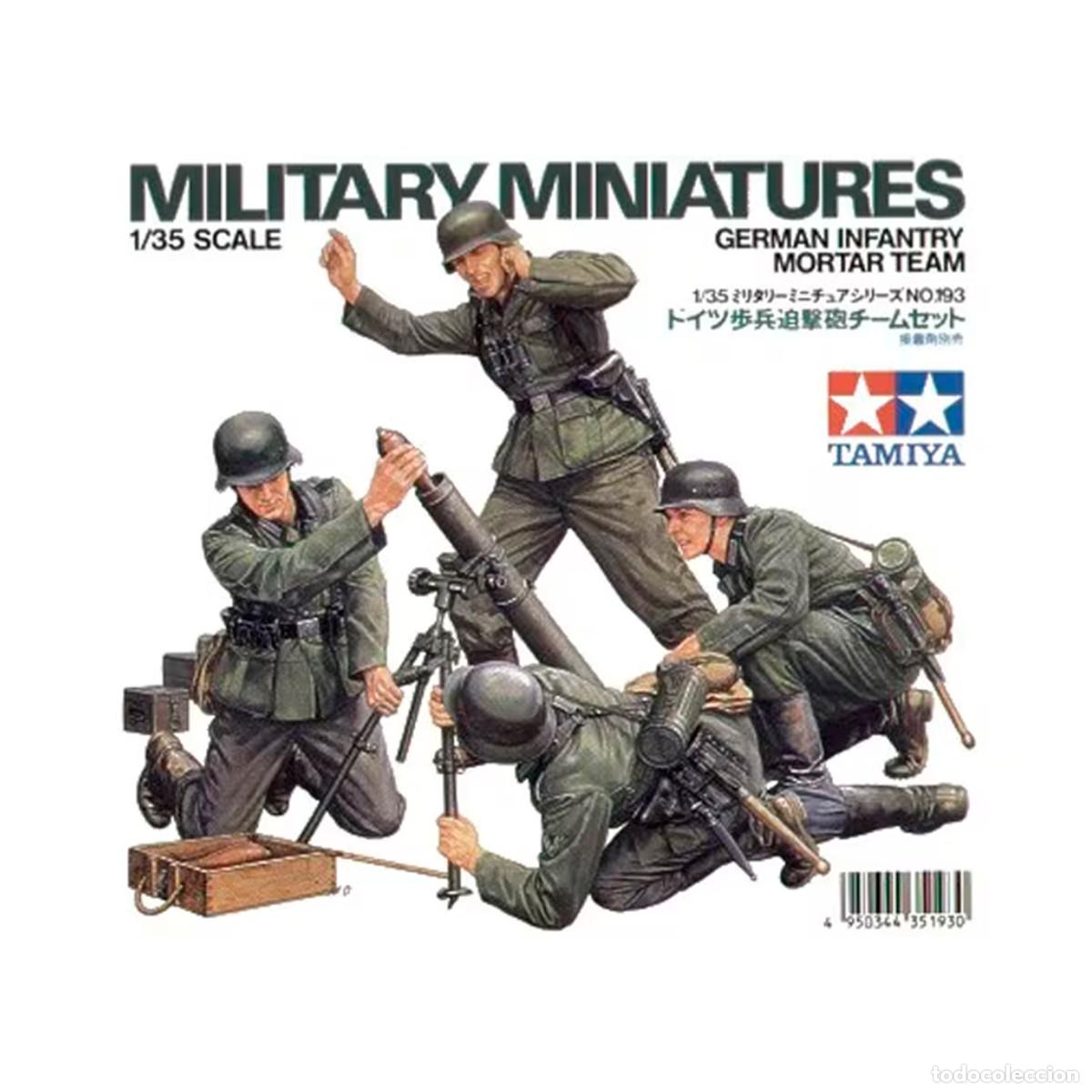 Maquetas: Maqueta Tamiya Escala 1/35 German Infantry Mortero 4 Team