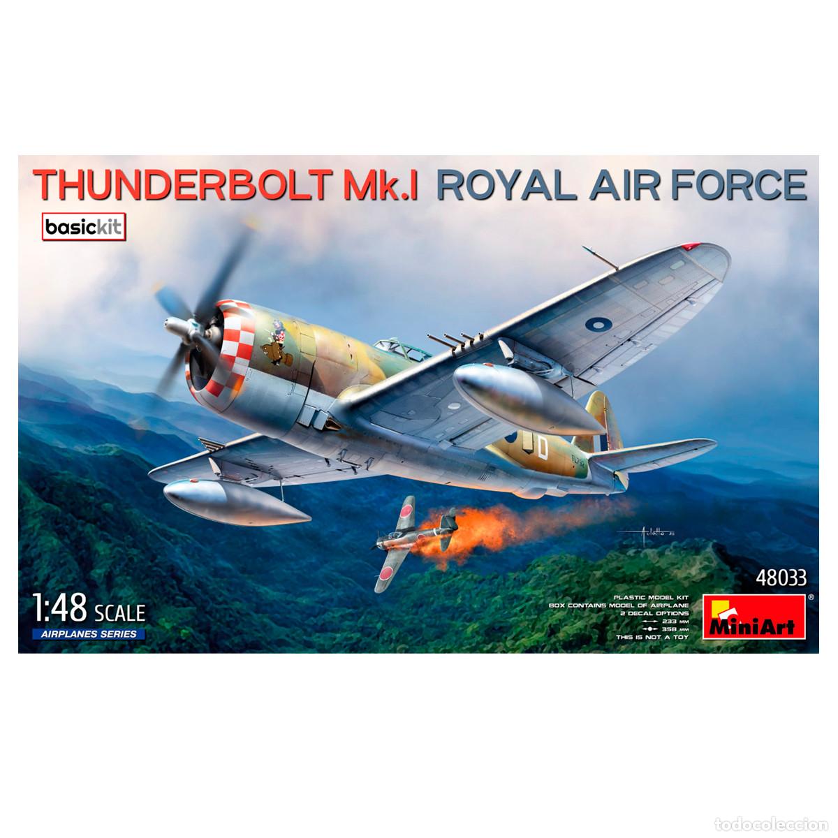 Maquetas: Maqueta Miniart Escala 1/48 Thunderbolt Mk.I. Royal Air Force. Basic Kit - Foto 1