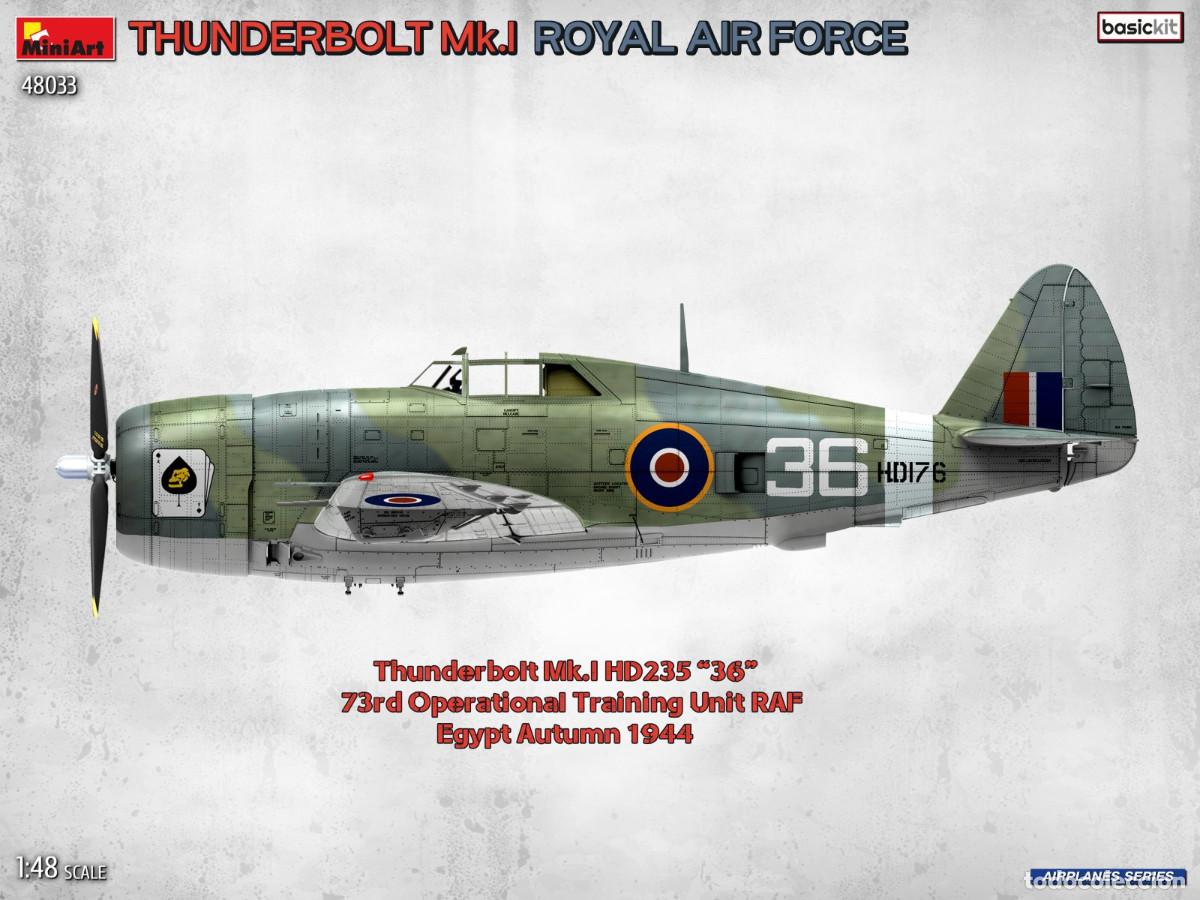 Maquetas: Maqueta Miniart Escala 1/48 Thunderbolt Mk.I. Royal Air Force. Basic Kit - Foto 5