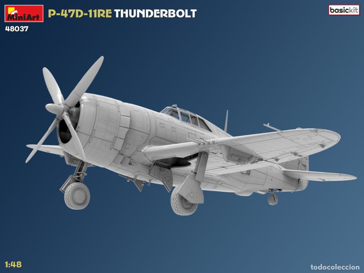 Maquetas: Maqueta Miniart Escala 1/48 P-47D-11RE Thunderbolt. Basic Kit - Foto 3