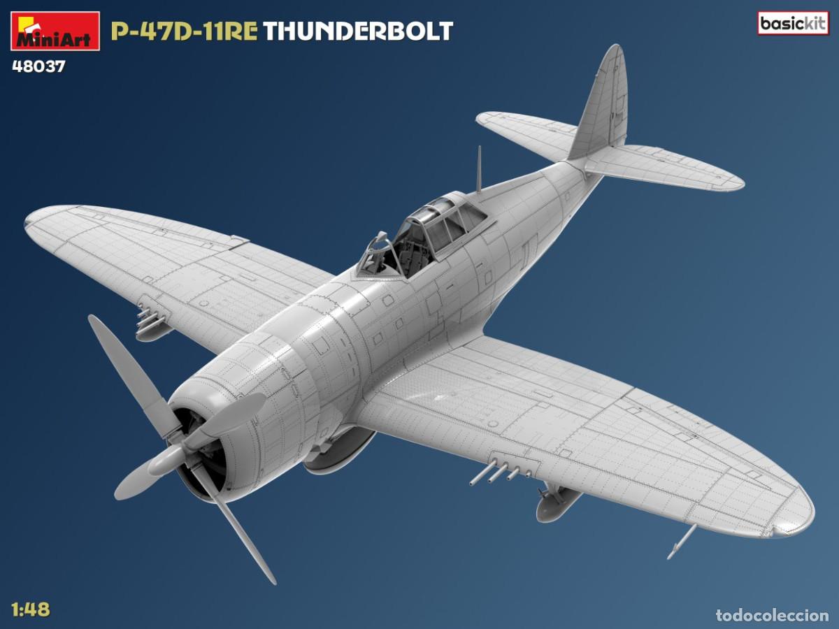Maquetas: Maqueta Miniart Escala 1/48 P-47D-11RE Thunderbolt. Basic Kit - Foto 4