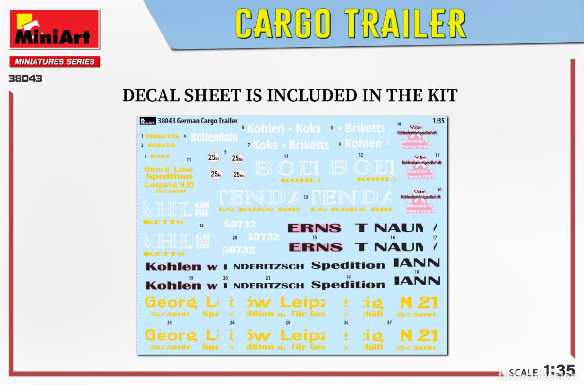 Maquetas: Maqueta Miniart 1/35 Cargo Trailer - Foto 2