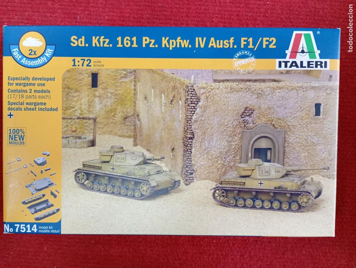 Maquetas: Maqueta dos Panzer IV Escala 1/72 Marca Italeri Precintada