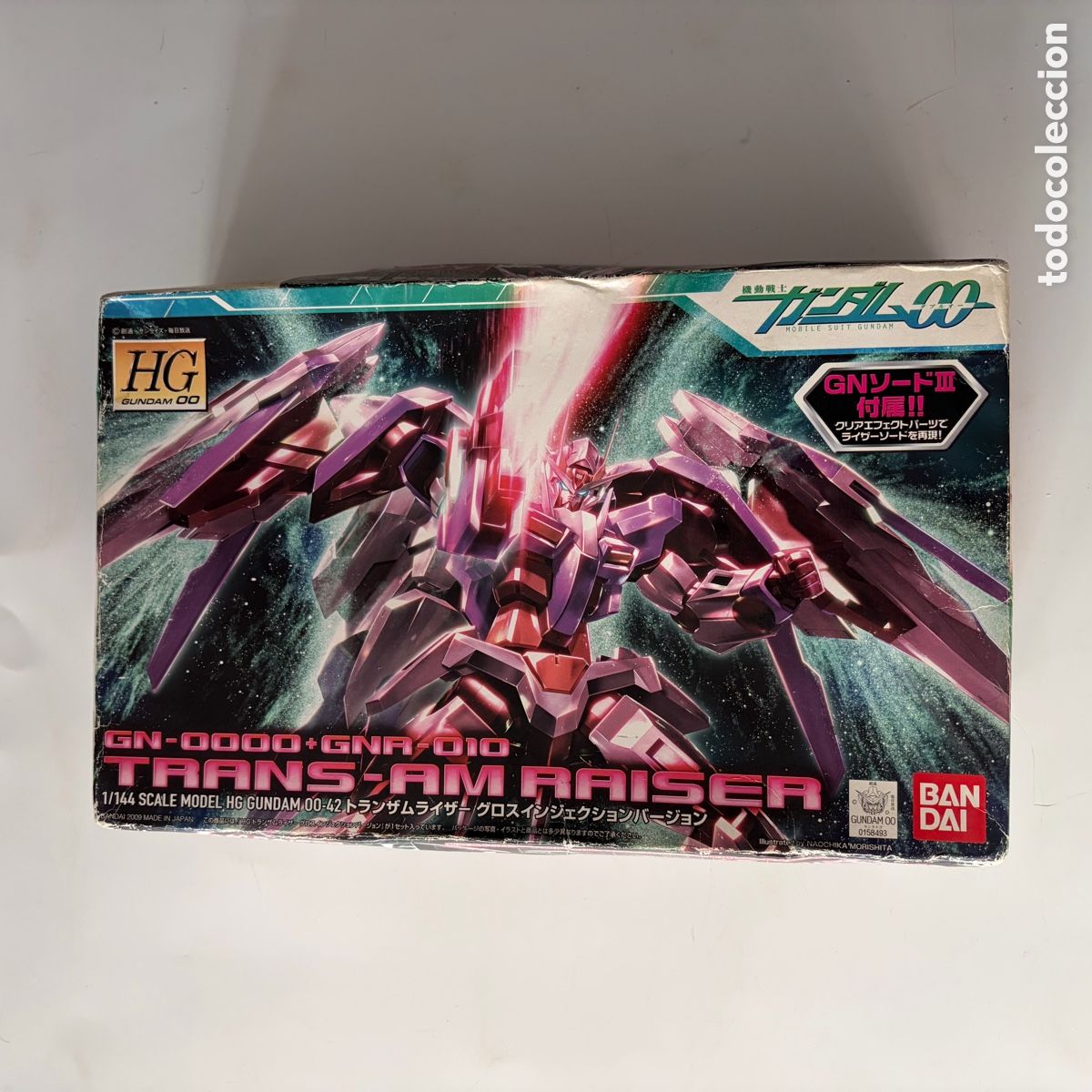 Maquetas: Figura mu&ntilde;eco maqueta Gundam Trans-am Raiser 2009 escala 1/144 Bandai