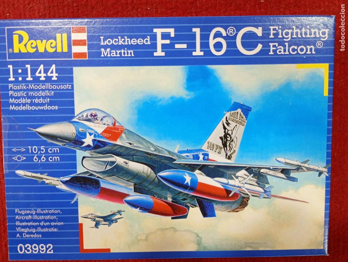 Maquetas: Maqueta Revell Avi&oacute;n Lockheed Martin F-16C Fighting Falcon 1:144