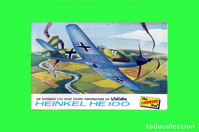 Maquetas: Caza alem&aacute;n Heinkel He 100D de Lindberg a escala 1/72 (Vintage)