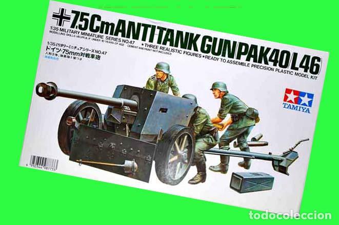 Maquetas: Ca&ntilde;&oacute;n contracarros alem&aacute;n Pak 40/L46 de 75 mm de Tamiya a escala 1/35