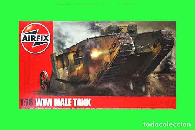 Maquetas: Carro de combate Primera Guerra Mundial Mk I &rdquo;Male&rdquo; de Airfix a 1/76