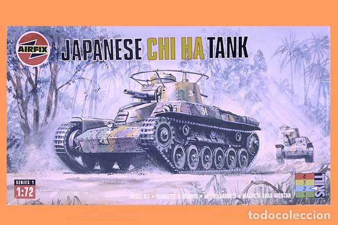 Maquetas: Carro de combate medio japon&eacute;s Chi Ha o Tipo 97 de Airfix a 1/76, ver noventas