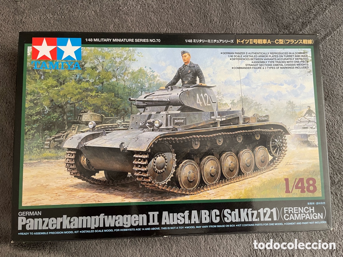 Maquetas: Panzerkampfwagen I AusfA/BC PANZER II 1:48 TAMIYA 32570 maqueta carro tanque