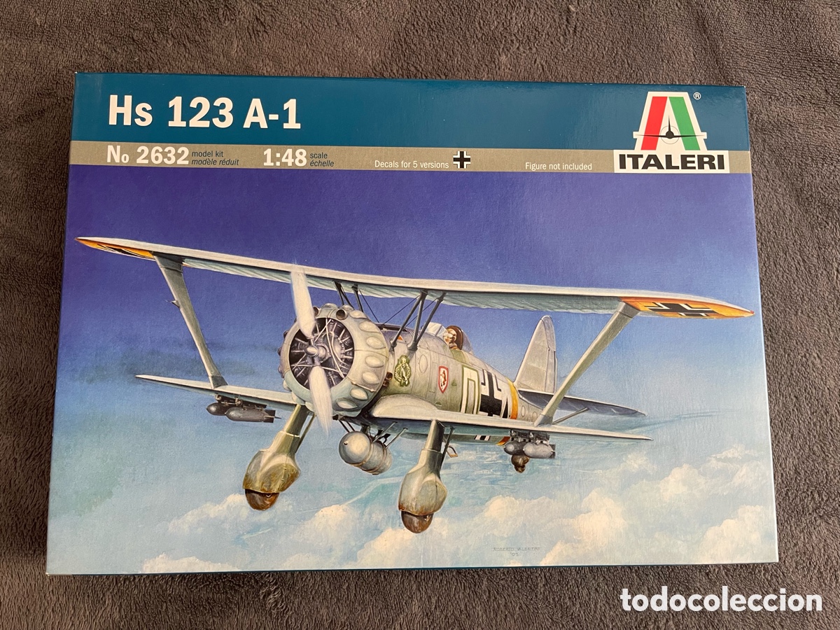 Maquetas: Henschel Hs 123 (ESPA&Ntilde;OLIZABLE) 1:48 ITALERI 2632 maqueta avi&oacute;n
