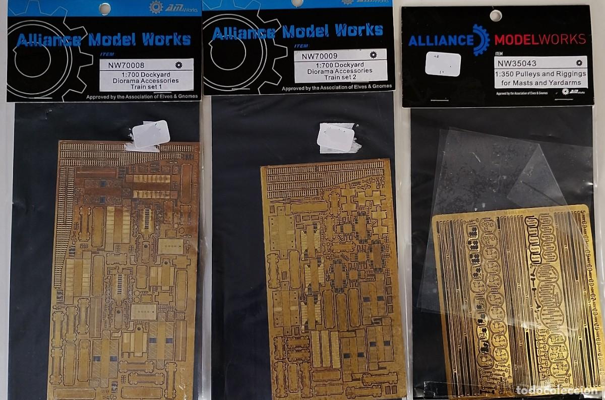 Maquetas: DOCKYARD Diorama Accessories Train (Set 1 y 2) - POLEAS y APAREJOS de ALLIANCE MODEL W