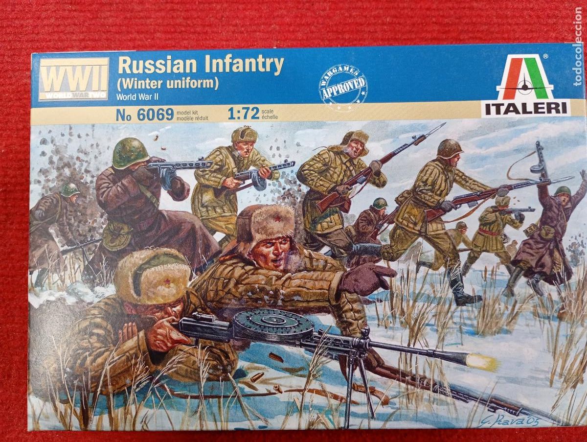 Maquetas: Maqueta Italeri infanter&iacute;a sovi&eacute;tica uniforme de invierno Escala 1/72 Caja Precintada