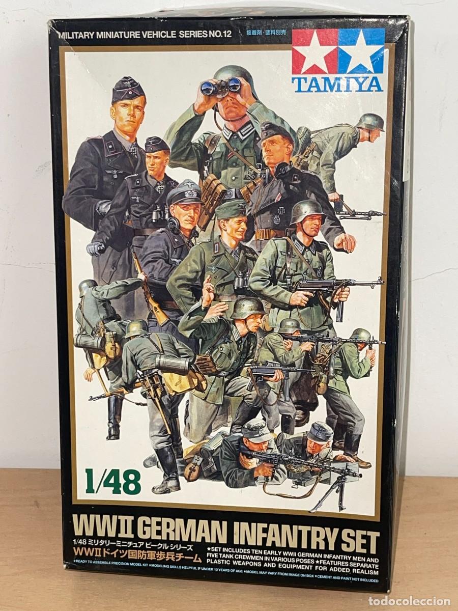 Maquetas: Tamiya WWII German Infantry Set MMV N&ordm;.12 Item 32512 caja soldados 1/48 Infanter&iacute; Alemana 2&ordf;GM
