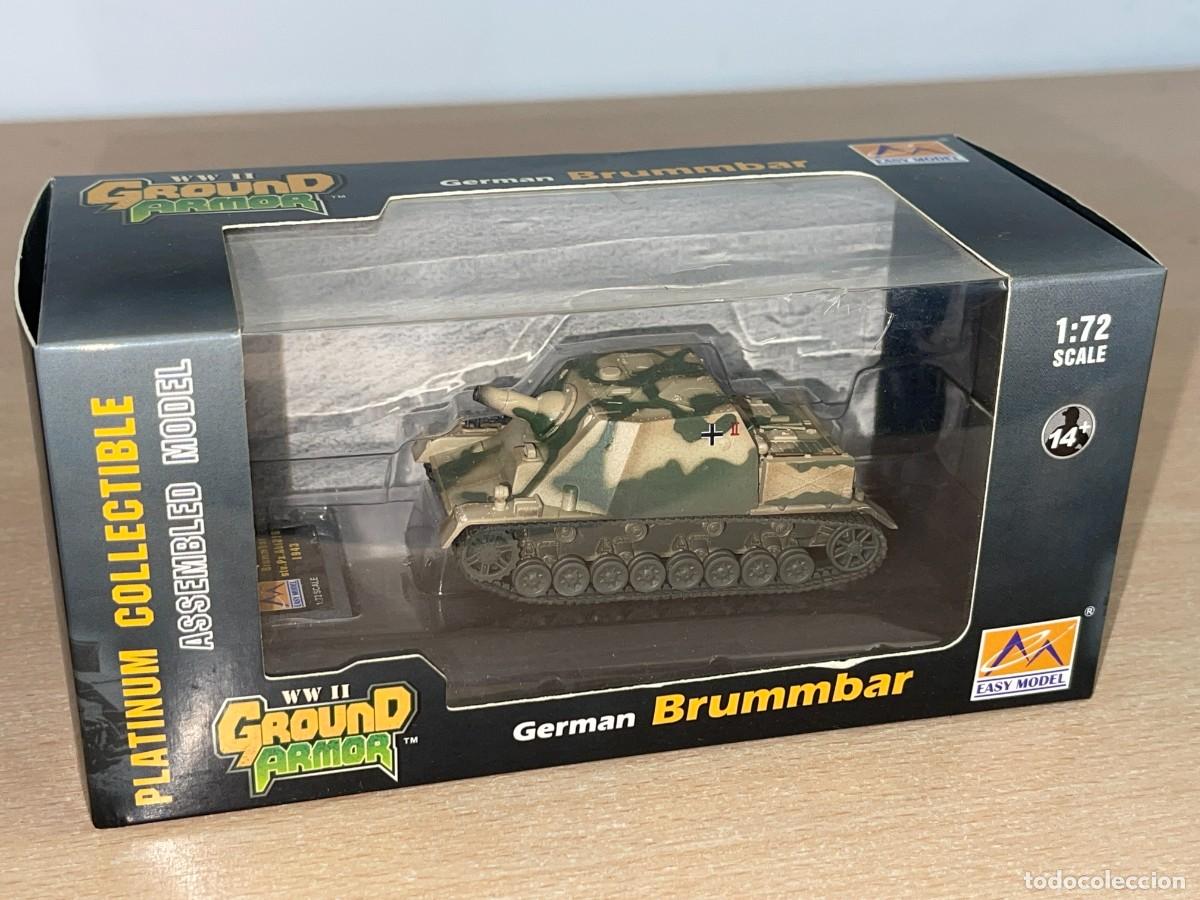 Maquetas: Easy Model Tanque German Brummbar stu.Pz.Abt216 1943 Tank WWII Ground Armor 1:72 2&ordf;GM Ref 36118