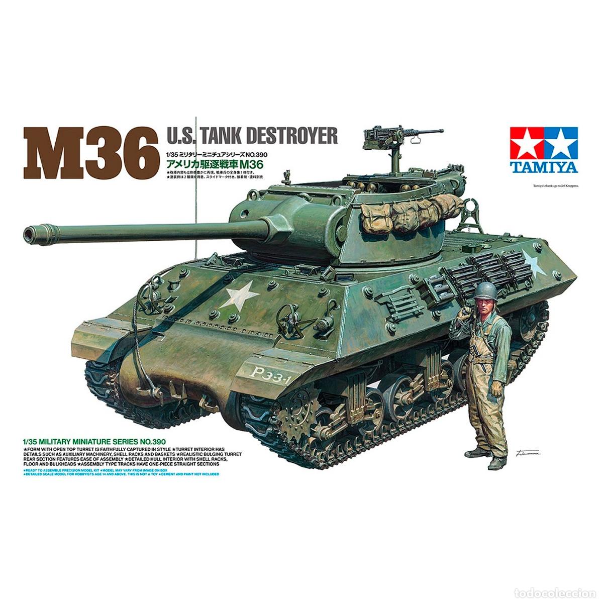Maquetas: Maqueta Tamiya Escala 1/35 M36 U.S. Tank Destroyer
