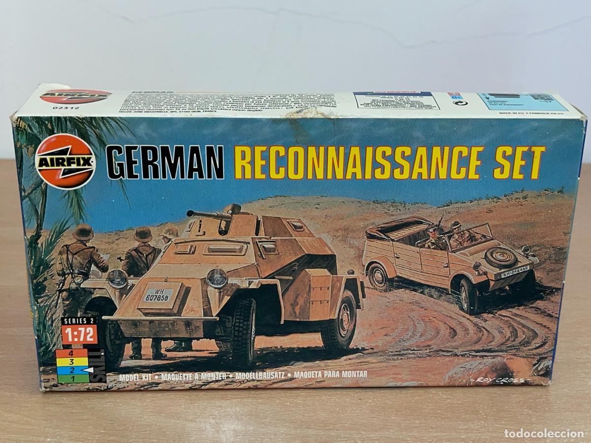 Maquetas: Airfix model kit German Reconnaissance Set Ref. 02312 caja con maqueta 1/72 WWII 1:72 scale 2&ordf;GM