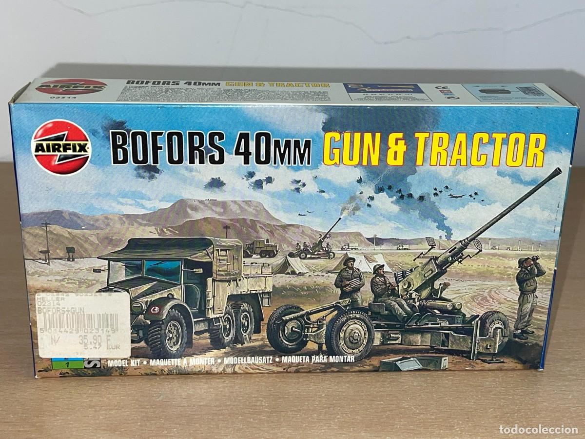 Maquetas: Airfix model kit Bofors 40 mm Gun & Tractor Ref. 02314 caja con maqueta 1/72 WWII 1:72 Ca&ntilde;&oacute;n 2&ordf;GM