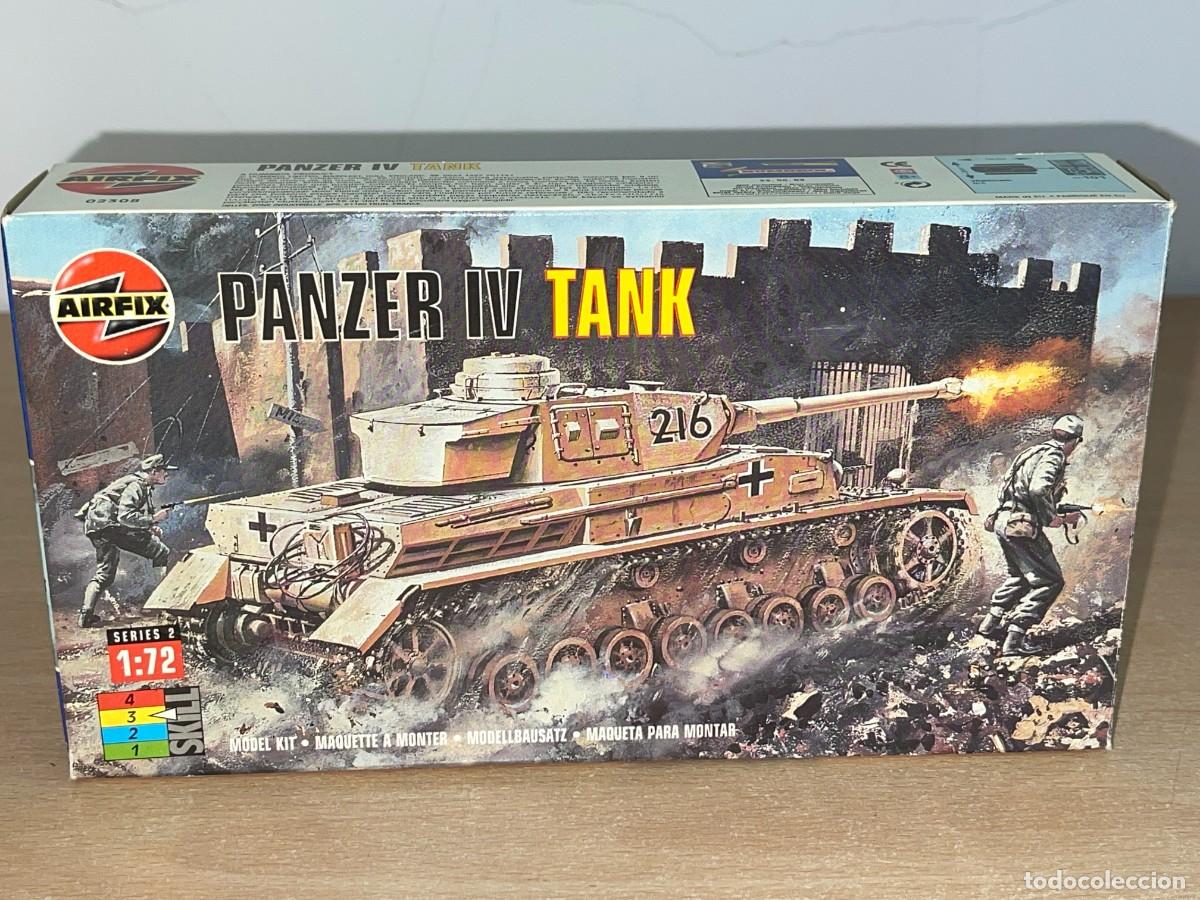 Maquetas: Airfix model kit Panzer IV German Tank Ref. 02308 caja con maqueta 1/72 WWII 1:72 tanque 2&ordf;GM