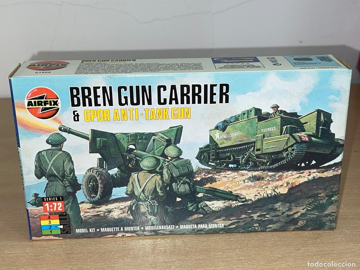 Maquetas: Airfix model kit Bren Gun Carrier & 6PDR Anti-Tank Gun Ref. 01309 caja maqueta 1/72 WWII 1:72 2&ordf;GM