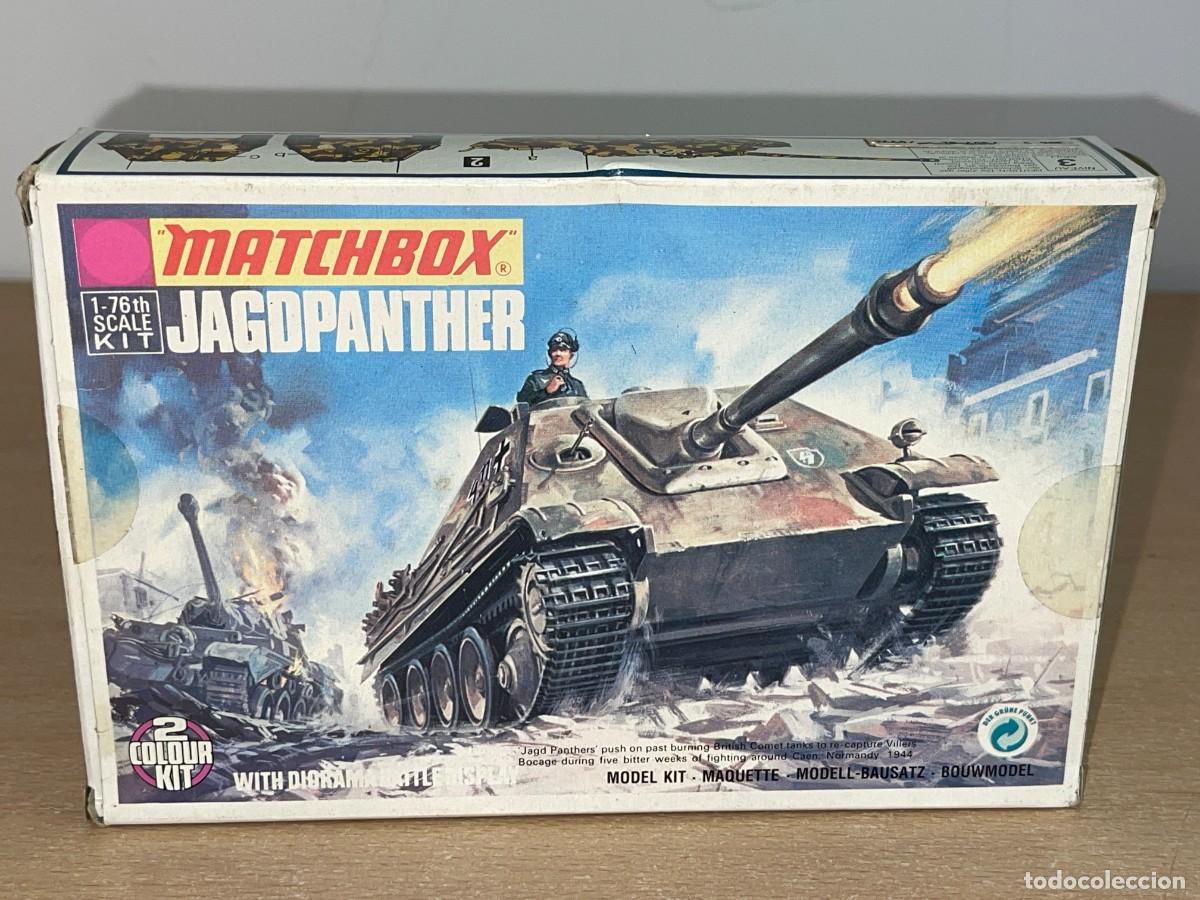 Maquetas: Matchbox model kit Jagdpanther Ref. 40080 caja maqueta 1/76 german SS Panzer Division tank 1:76 WWII