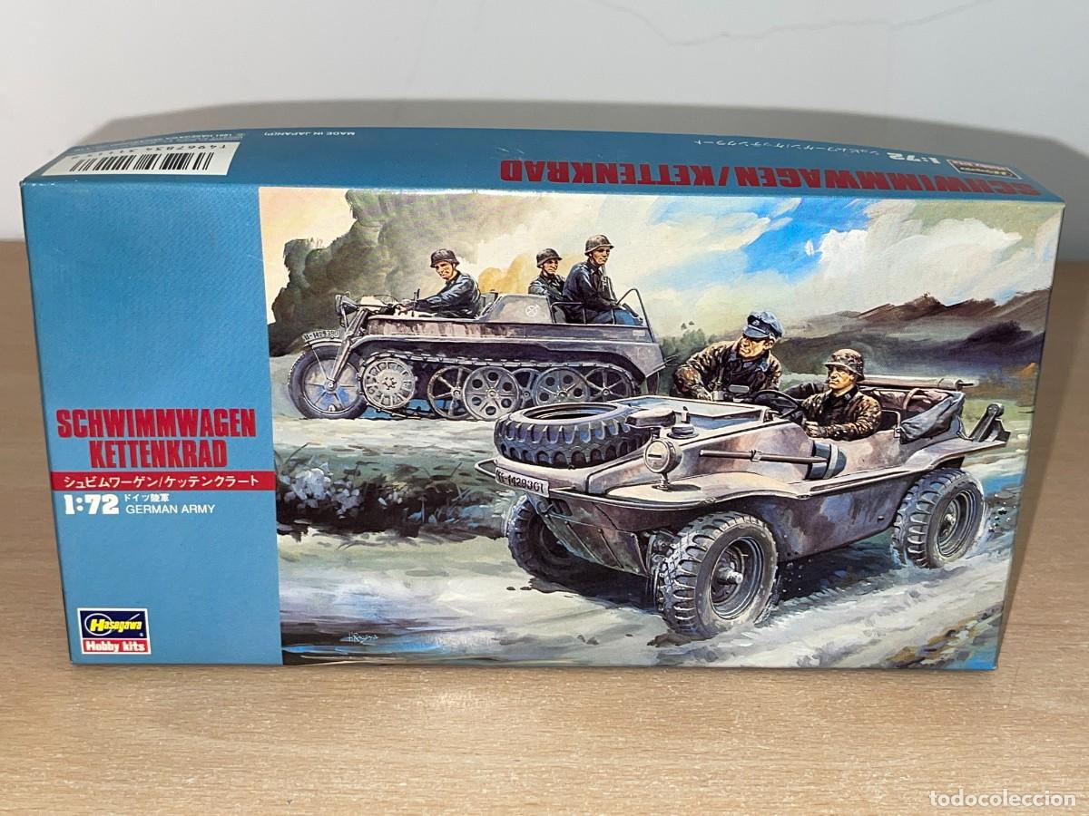 Maquetas: Hasegawa Hobby kits Schwimmwagen / Kettenkrad Ref. 31113 caja maqueta 1/72 German Army 1:72 WWII