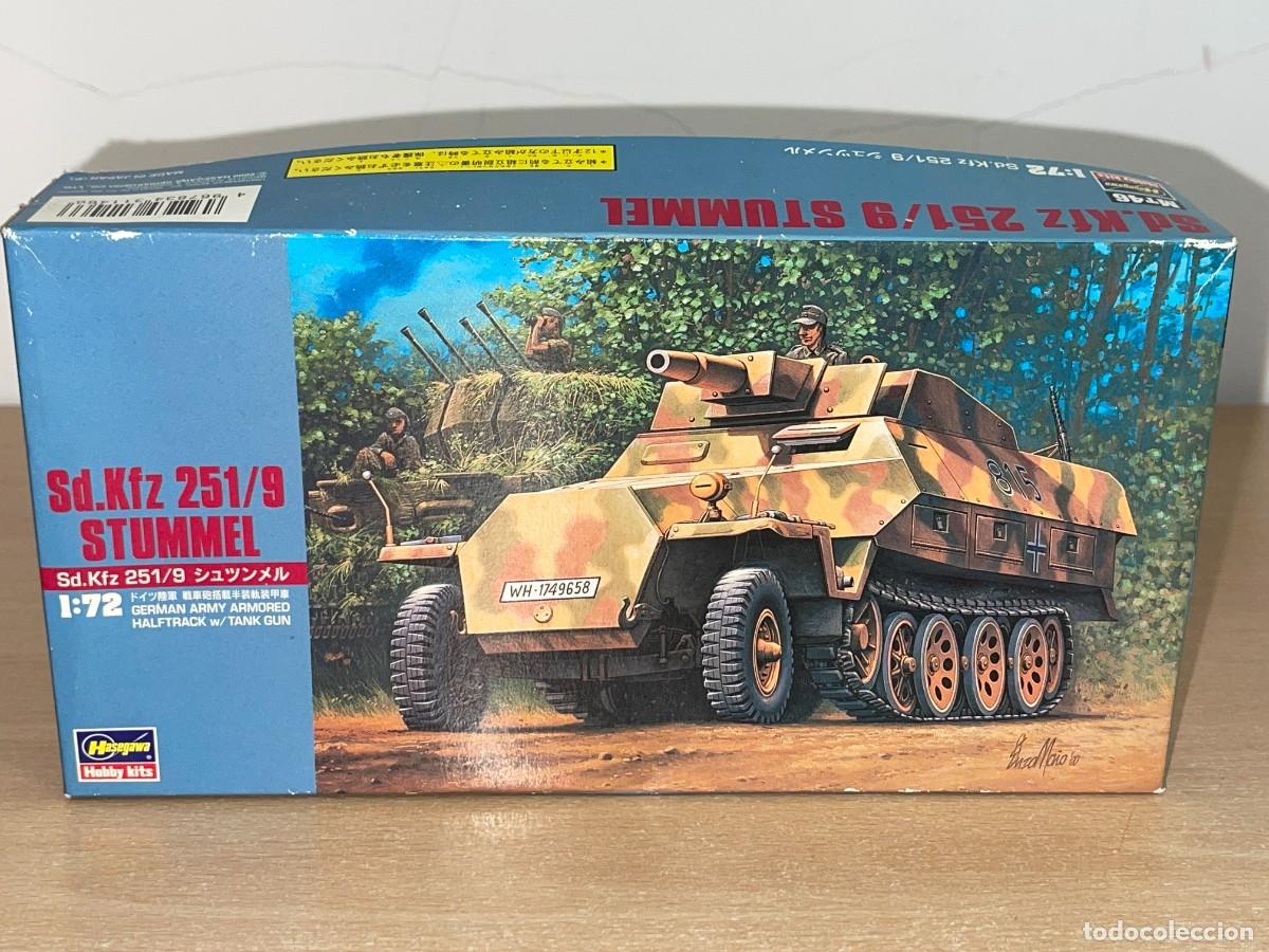 Maquetas: Hasegawa Hobby kits Sd.Kfz 251/9 Stummel 31146 maqueta 1/72 German Army Armored Tank Gun 1:72 WWII