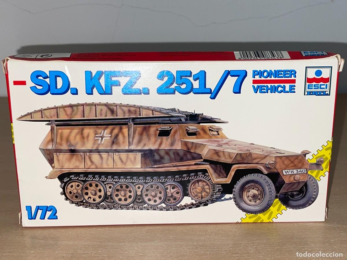 Maquetas: Esci Ertl Model kit SD.KFZ. 251/7 Pioneer Vehicle Ref 8343 1:72 Veh&iacute;culo Semi-oruga Alem&aacute;n WWII 1/72