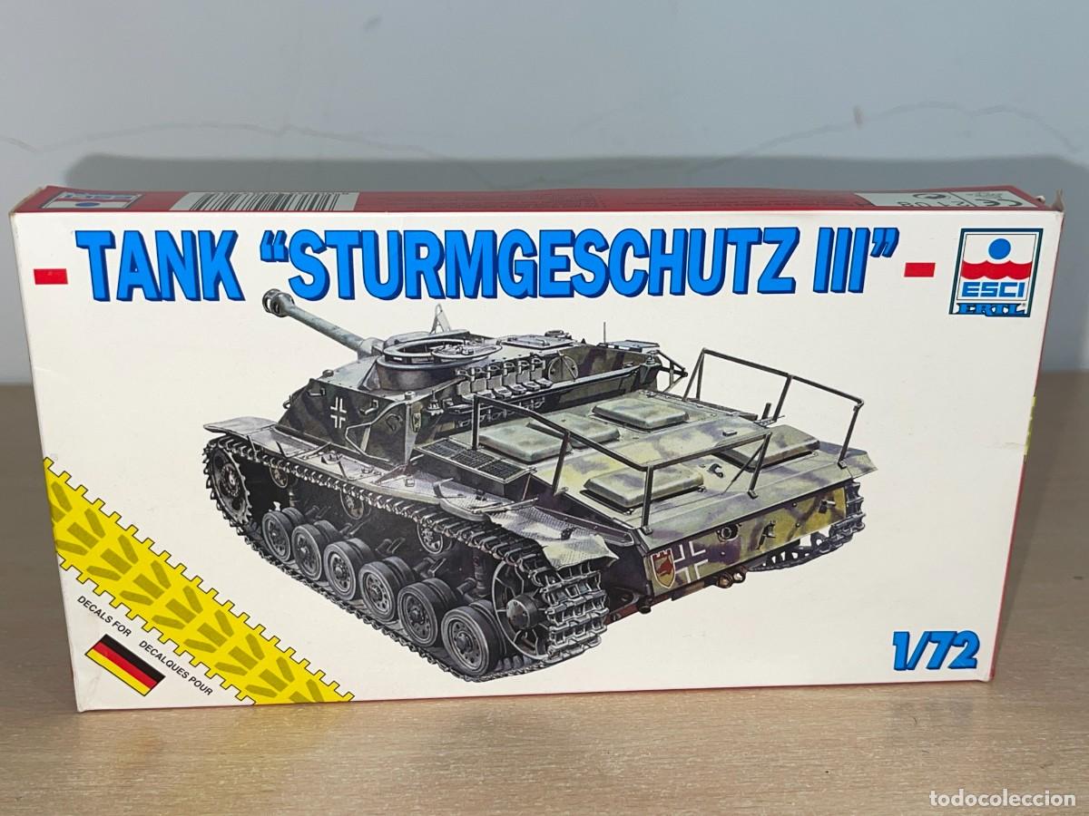 Maquetas: Esci Ertl Model kit Tank Sturmgeschultz III Ref. 8328 1:72 Tanque Ej&eacute;rcito Alem&aacute;n 2&ordf;GM WWII 1/72