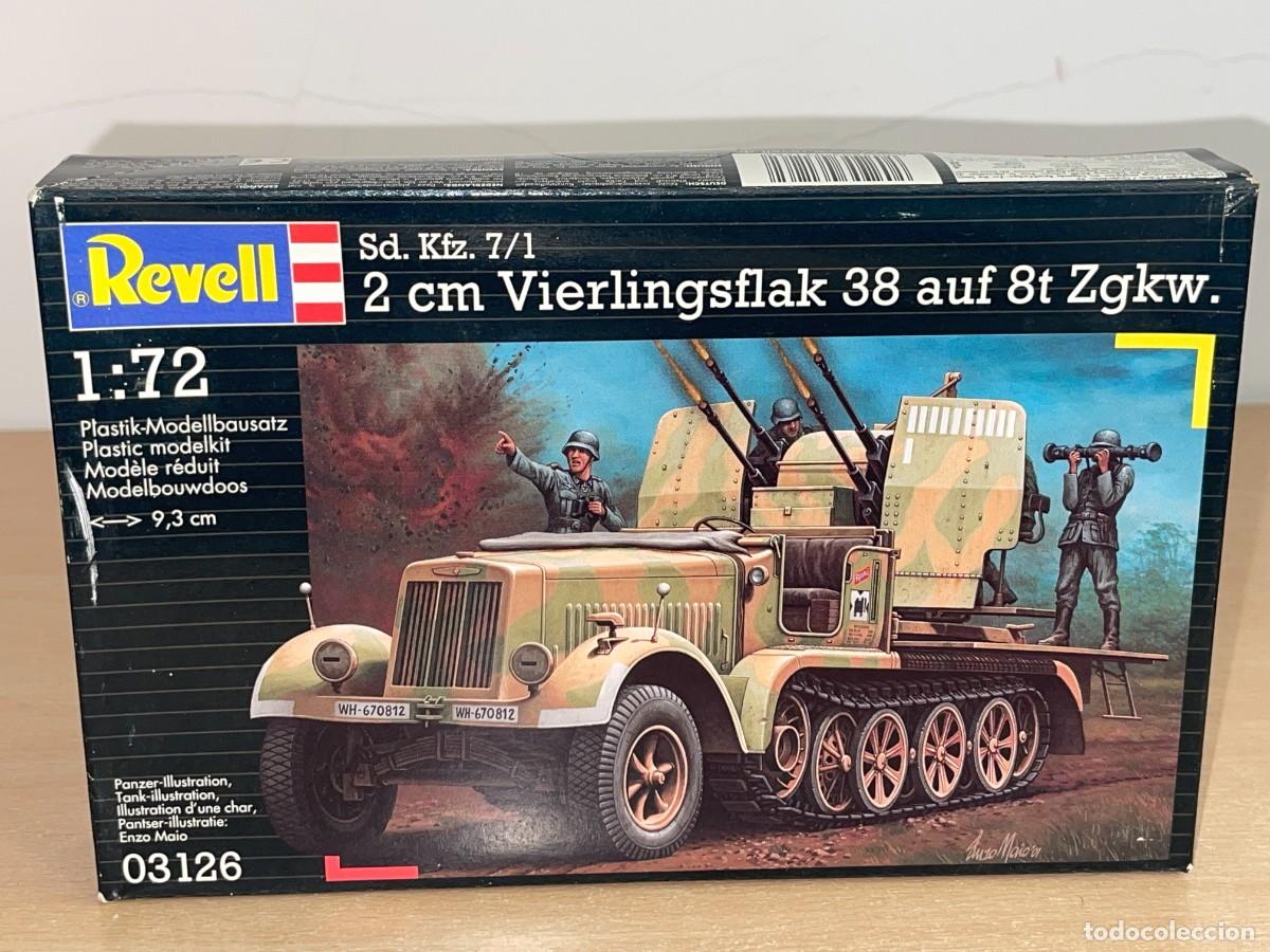 Maquetas: Revell Sd. Kfz. 7/1 Vierlingsflak 38 auf 8t Zgkw. Ref 03126 1:72 Antiaereo Ej&eacute;rcito Alem&aacute;n 2&ordf;GM WWII