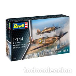 Maquetas: Maqueta Revell Aviones Micro Wings: Spitfire Mk.I & Hurricane Mk.I 1:144