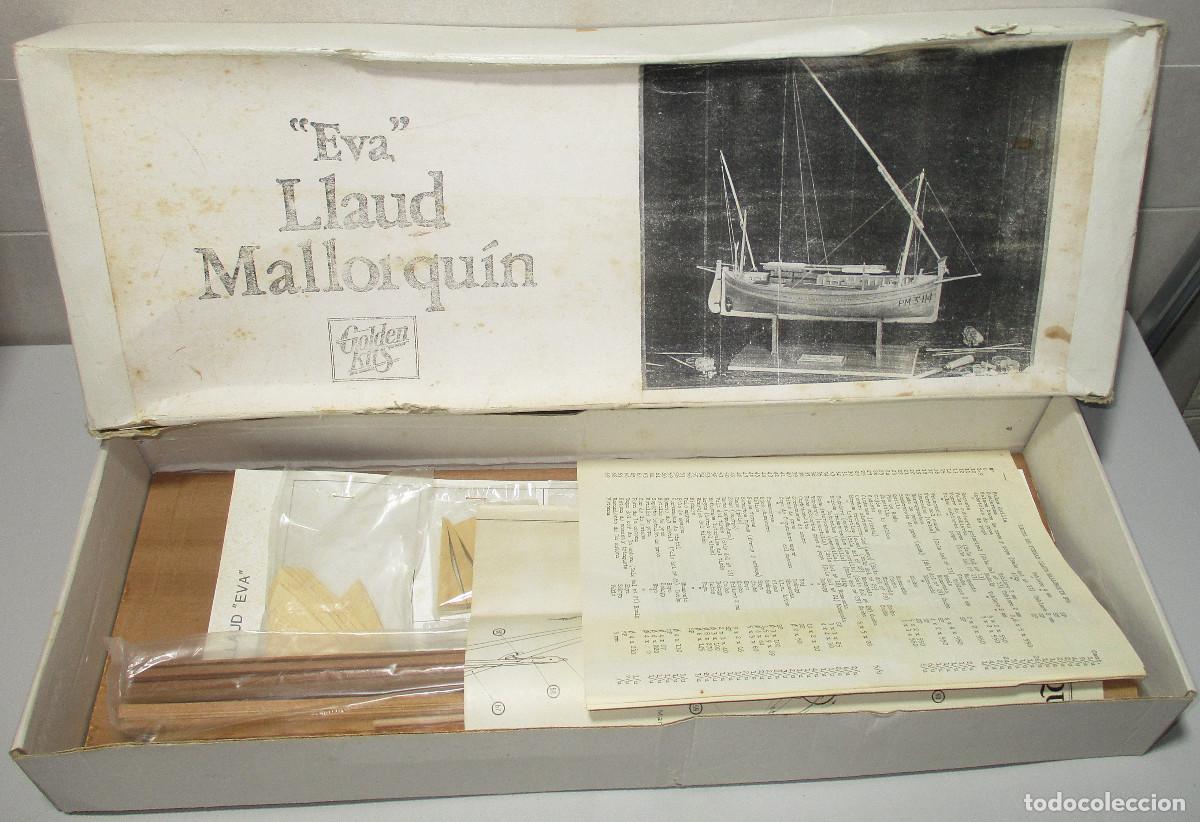 Maquetas: MAQUETA, KIT DE MADERA, EVA, LLAUD MALLORQU&Iacute;N, BARCO, MODELISMO NAVAL, Golden Kits, llaut