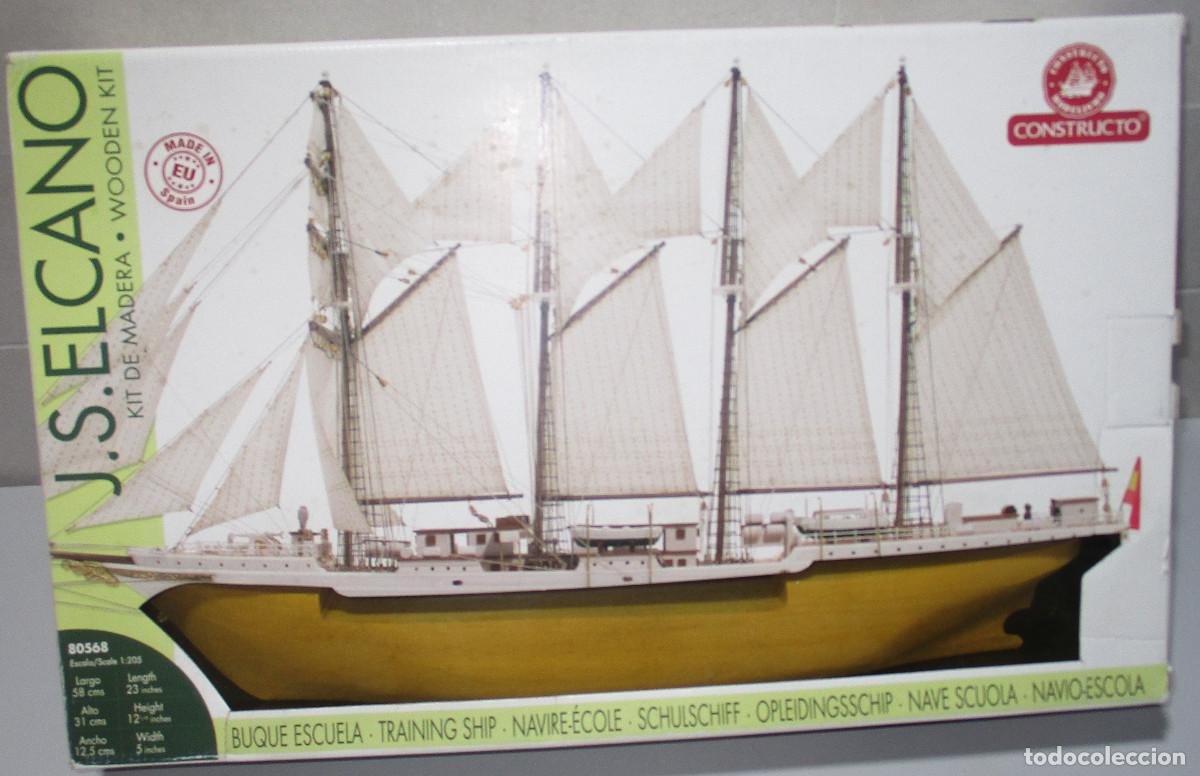 Maquetas: KIT DE MADERA CONSTRUCTO, J.S. ELCANO, BARCO MODELISMO NAVAL esc. 1:205